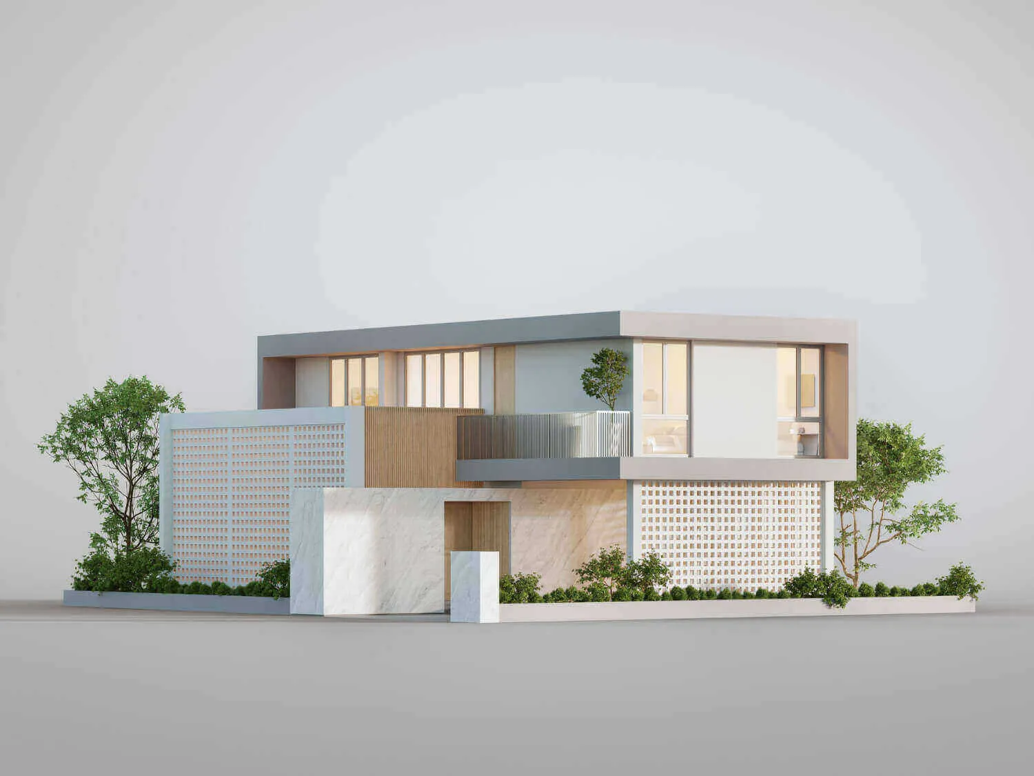 Contemporary single-family house design