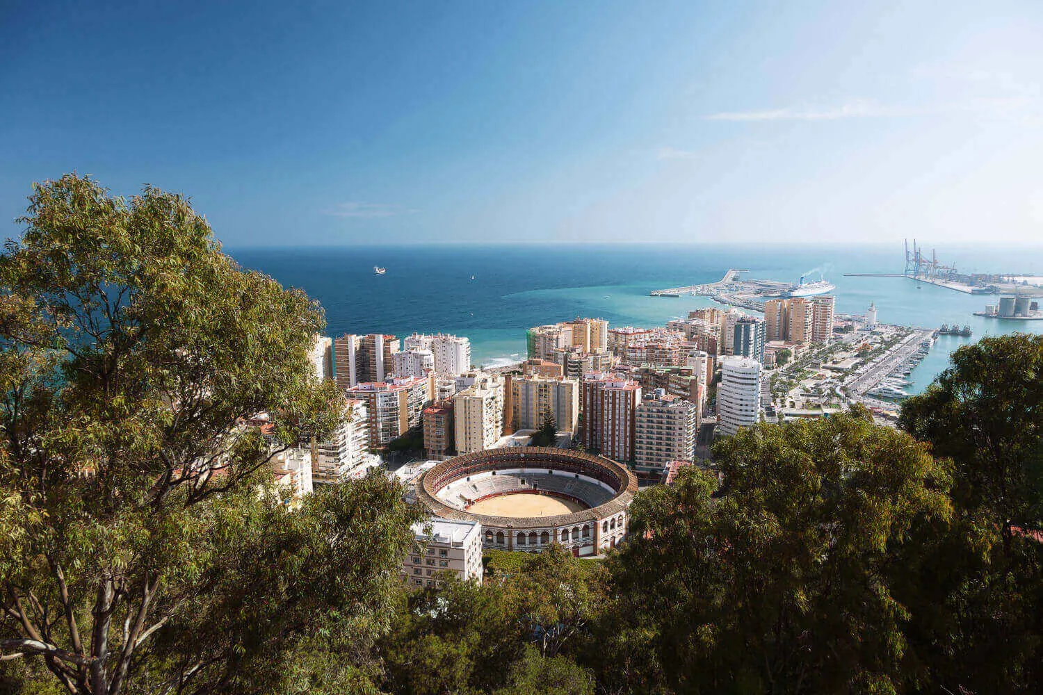 A view over Málaga and the Costa del Sol