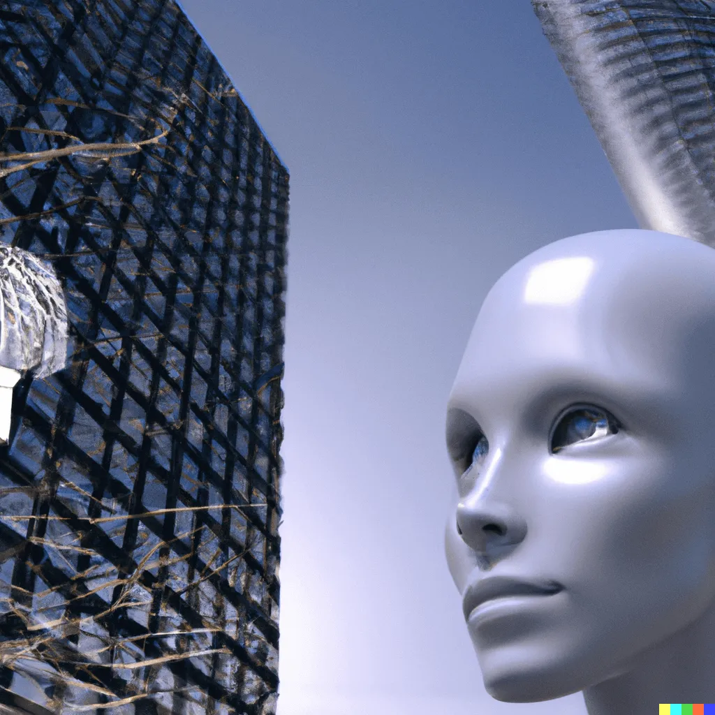 Image generated with Dall·E for an article on artificial intelligence applied to architecture and design