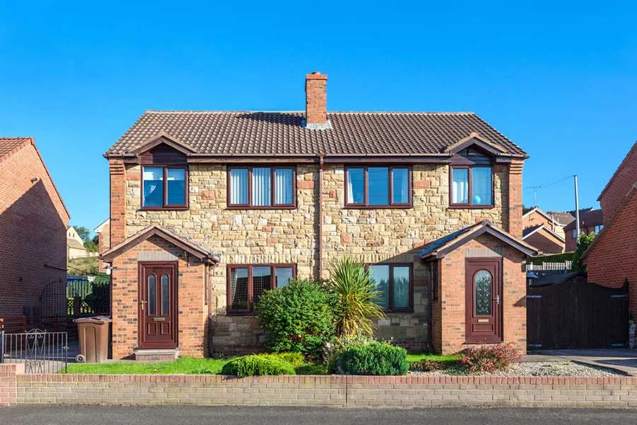 A semi-detached single-family house